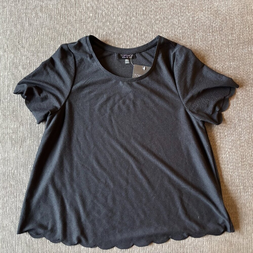 Top Shop Scalloped Top